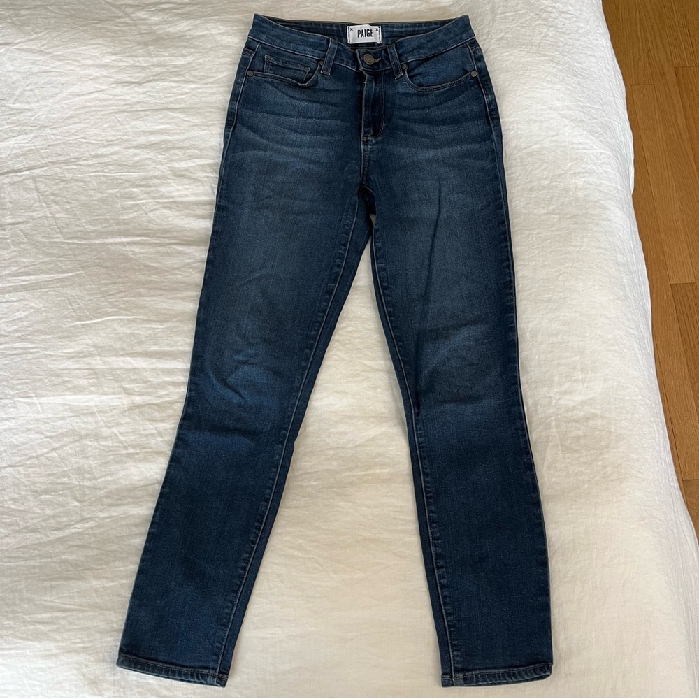 PAIGE Hoxton Dark Wash Denim Ankle Jeans